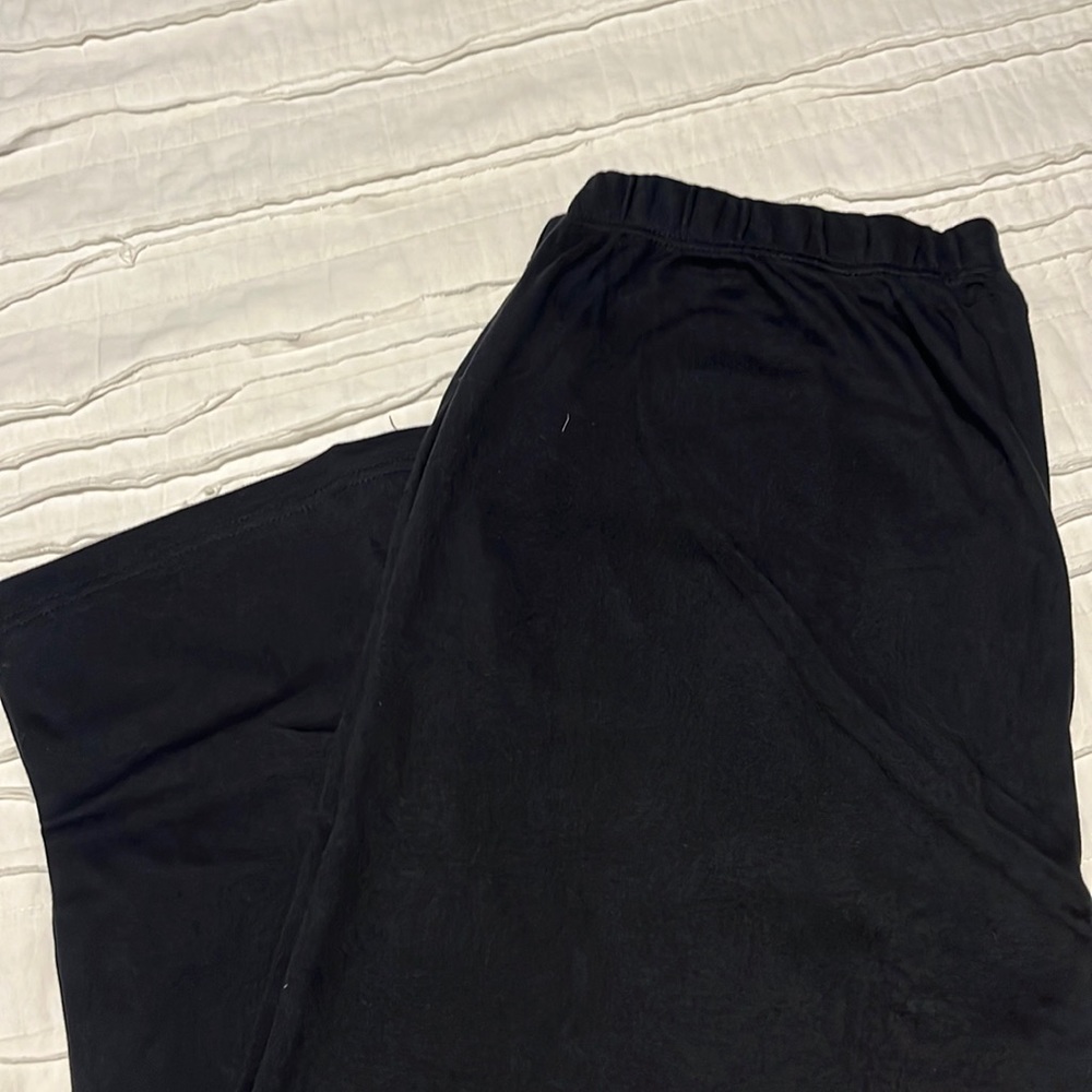 Black soft stretch pants